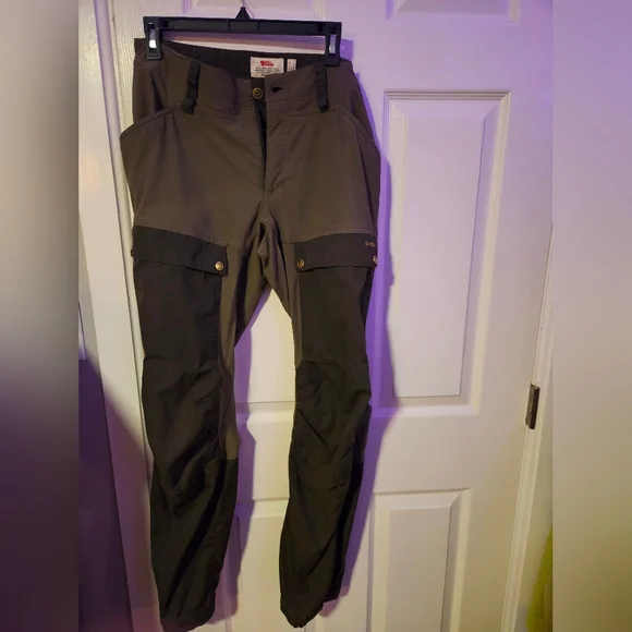 Fjallraven Olive Green Outdoor Pants - Picture 3 of 6